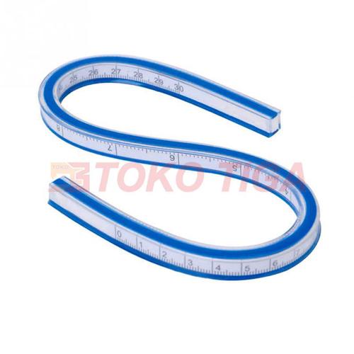 [EZO.0301288] Penggaris Flexible Curve Ruler / Flexi Elastic /Quilters 30 cm (CT-30)
