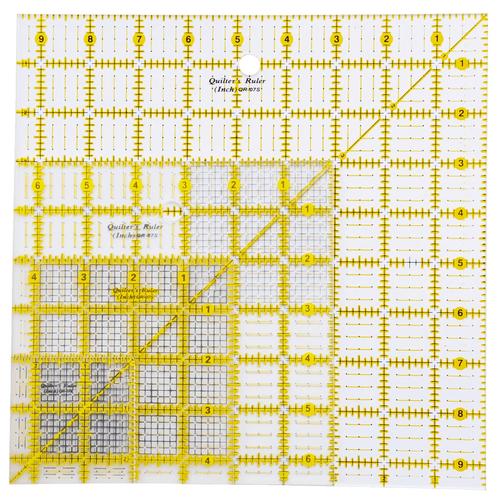 [EZO.0301295] Quilting Ruler / Penggaris Quilting SET 4 Ukuran TOYO QR-07S ABCD