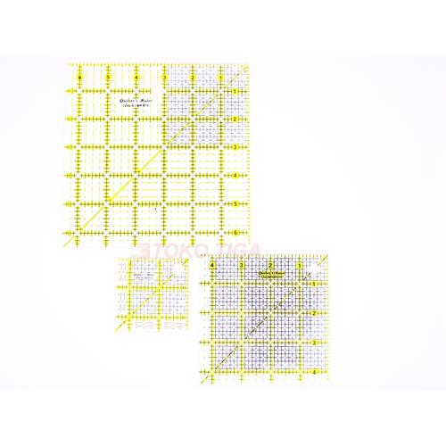 [EZO.0301348] Quilting Ruler / Penggaris Quilting SET 3 PCS TOYO QR-075