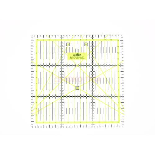 [EZO.0301350] Quilting Ruler / Penggaris Quilting YICBOR 15 x 15 cm - 8710