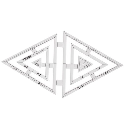 [EZO.0301377] Quilting Ruler / Penggaris Patchwork -Model Segitiga/Triangle- NT-3010