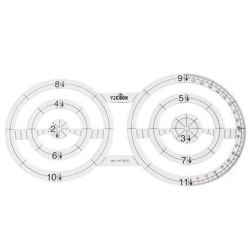 [EZO.0301378] Quilting Ruler / Penggaris Patchwork - Model Bulat / Circle - NT-2010