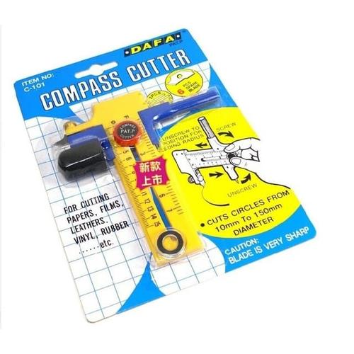 [EZO.0301422] Compass Cutter/Circle Cutter/Pisau Pemotong Lingkaran 9Sea Model 508