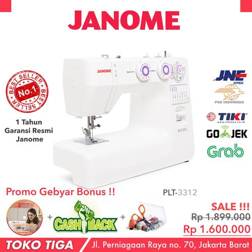 [EZO.0301468] Mesin Jahit JANOME PLT3312 / PLT 3312 Multifungsi Portable