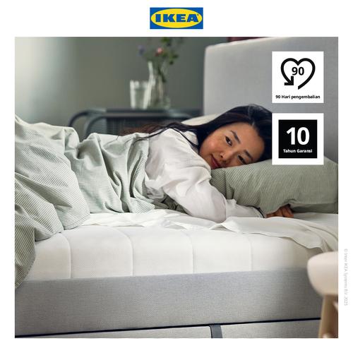 [EZO.0500018] IKEA AFJALL Kasur Busa Tipe Keras Putih 120x200cm
