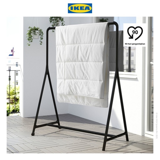 [EZO.0500035] IKEA TURBO Rak Pakaian Serbaguna Hitam 117x59cm