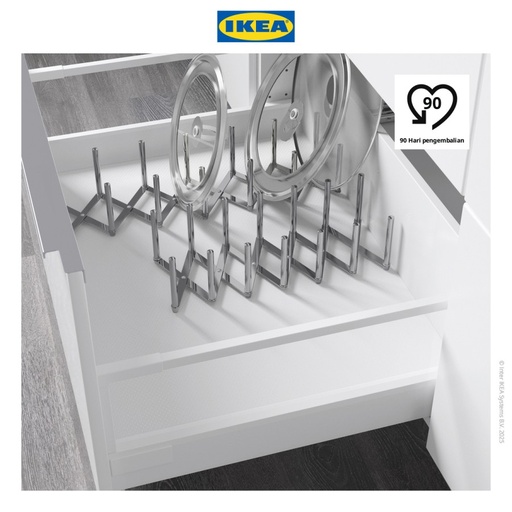 [EZO.0500037] IKEA VARIERA Pengatur Tutup Panci Bahan Stainless Serbaguna