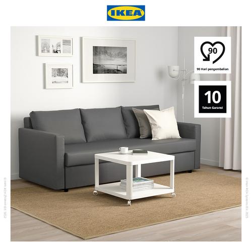 [EZO.0500042] IKEA FRIHETEN Sofa Bed / Tempat Tidur 3 Dudukan Skiftebo Abu Tua