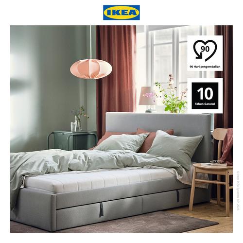 [EZO.0500047] IKEA AFJALL Kasur Busa Tipe Keras Putih 160x200cm