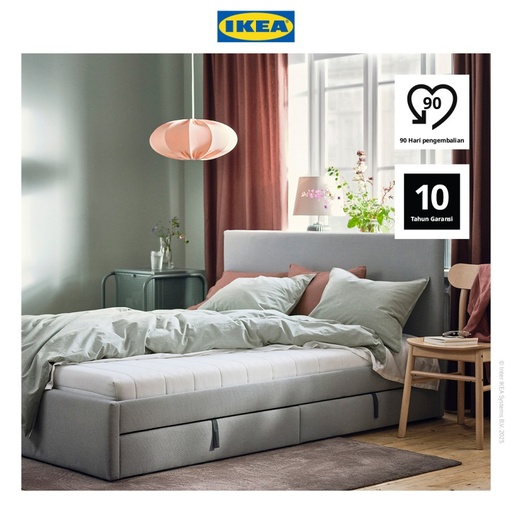 [EZO.0500052] IKEA AFJALL Kasur Busa Keras Medium Putih 180x200cm