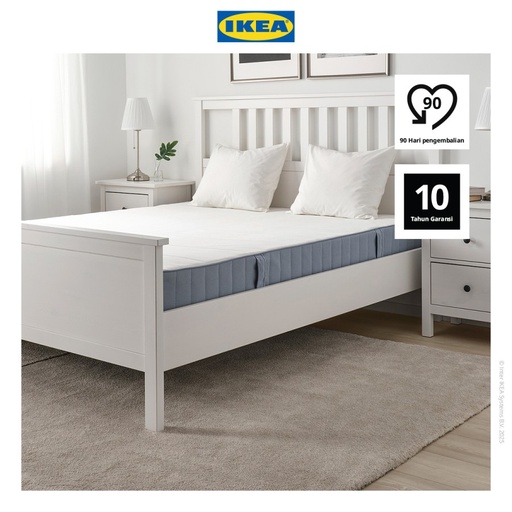 [EZO.0500053] IKEA VESTMARKA Kasur Pegas Keras Biru Muda 160x200cm