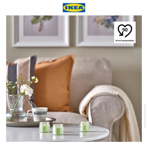 [EZO.0500061] IKEA LOVSKOGSLUND Lilin Beraroma Apel Tahan 12 Jam