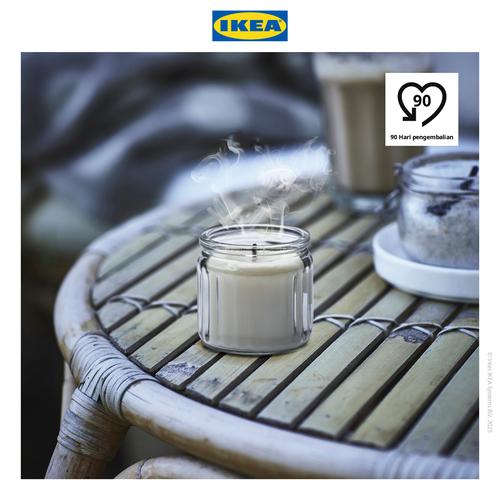 [EZO.0500062] IKEA JAMLIK Lilin Beraroma Vanilla Tahan 12 Jam
