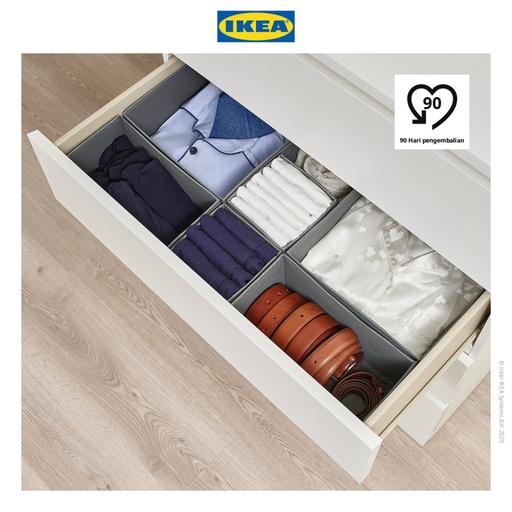 [EZO.0500063] IKEA SKUBB Set Kotak Penyimpanan Kecil Abu-Abu Isi 6pcs