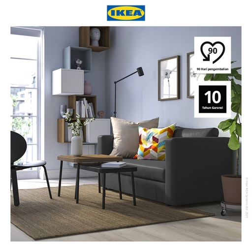 [EZO.0500064] IKEA SKONABACK Sofa Bed / Sofa Tempat Tidur 2 Dudukan KNISA Abu-Abu Tua