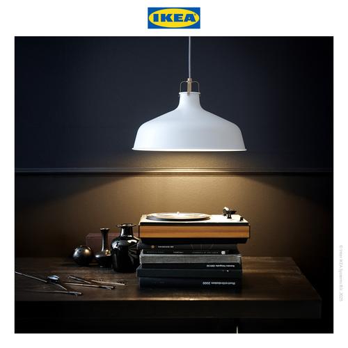 [EZO.0500069] IKEA RANARP Lampu Gantung Putih Minimalis 38cm