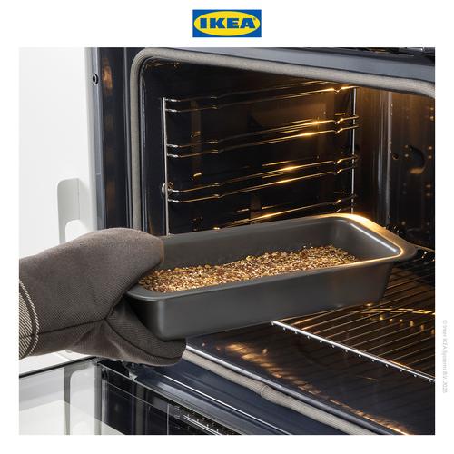 [EZO.0500074] IKEA HEMMABAK Cetakan Roti Serbaguna Abu-Abu Tua 1.8L