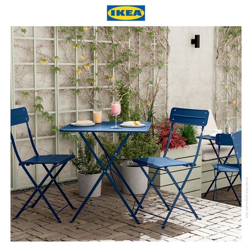 [EZO.0500086] IKEA SUNDSO Kursi Luar Ruangan Minimalis Biru