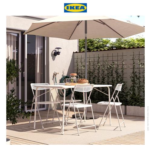 [EZO.0500088] IKEA TORPARO Meja Luar Ruangan Dapat Dilipat Putih 130x74cm