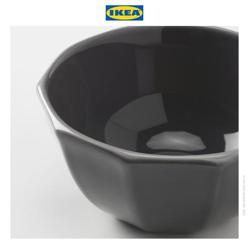 [EZO.0500089] IKEA STRIMMIG Mangkuk Saji Abu-Abu 15cm Isi 4pcs