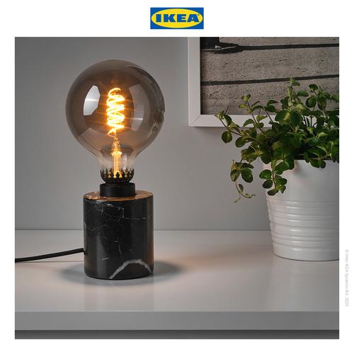 [EZO.0500091] IKEA MARKFROST Lampu Meja Minimalis Marmer Hitam