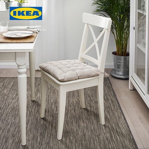 [EZO.0500108] IKEA VIPPART Bantal Kursi Krem 38x38x6.5cm