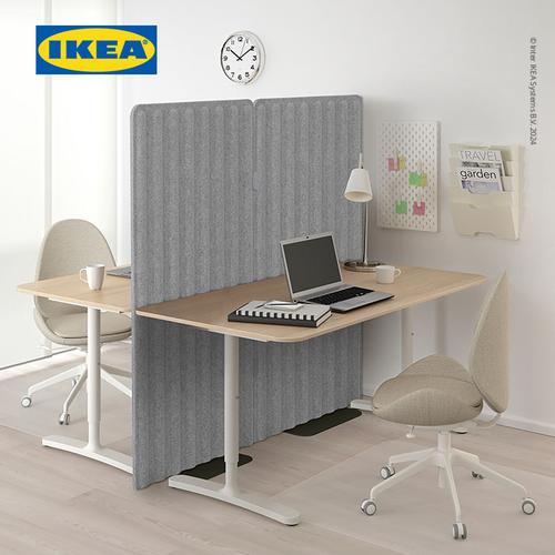 [EZO.0500114] IKEA EILIF Layar Pembatas Berdiri Abu-Abu 80x150cm