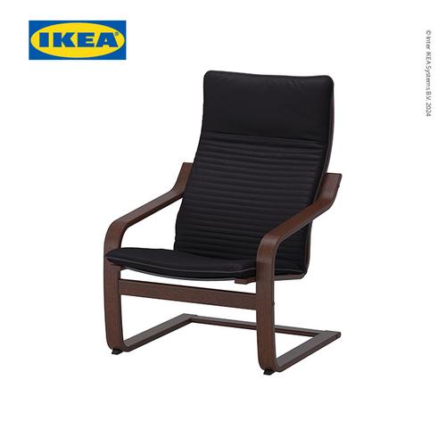 [EZO.0500134] IKEA POANG Kursi Berlengan Cokelat / Knisa Hitam