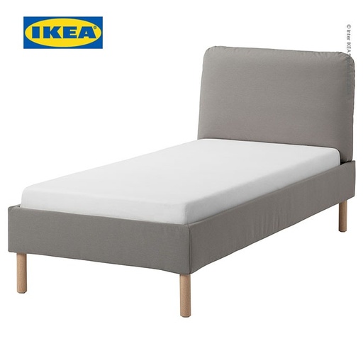 [EZO.0500166] IKEA SAGESUND Rangka Tempat Tidur Minimalis Abu-Abu 90x200cm