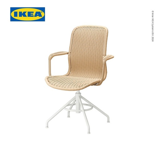 [EZO.0500171] IKEA STIGBYGEL Kursi Kerja Putar Krem/Putih
