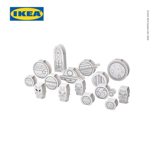 [EZO.0500179] IKEA AFTONSPARV Set Template Karton Luar Ruang Angkasa Isi 15pcs