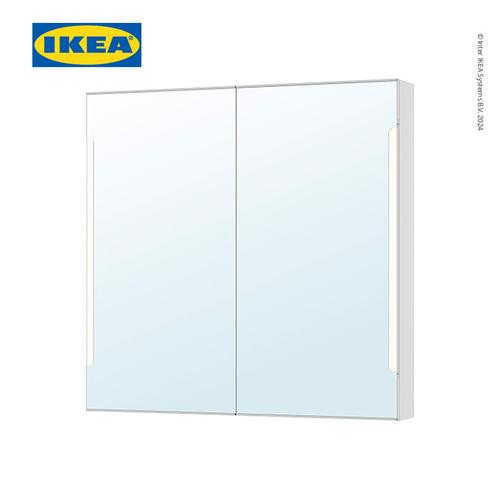 [EZO.0500208] IKEA STORJORM Kabinet Kamar Mandi Dengan Cermin Dan Built In Lampu 100x14x96cm