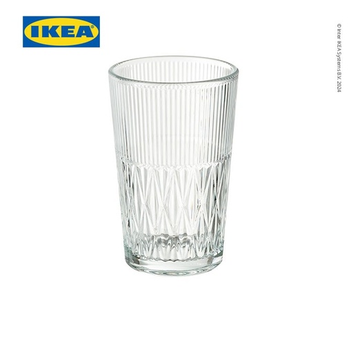[EZO.0500211] IKEA SMALLSPIREA Vas Bunga / Tanaman Bahan Kaca / Berpola 17cm
