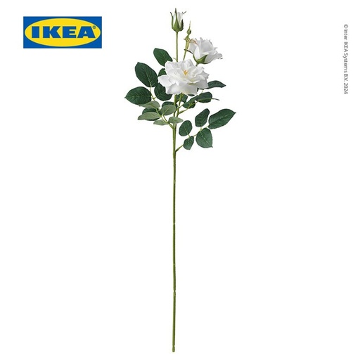 [EZO.0500227] IKEA SMYCKA Bunga Artificial Mawar Putih 65cm