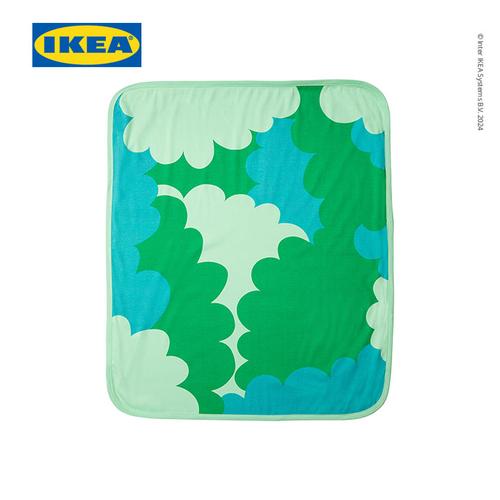 [EZO.0500238] IKEA GRONFINK  Selimut Kecil Hijau/Motif Pohon 80x100cm