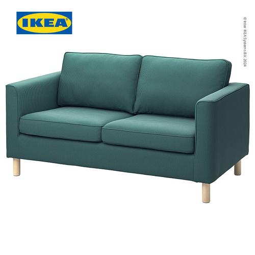 [EZO.0500266] IKEA PARUP Sofa 2 Dudukan Minimalis Krem Abu-Abu Toska
