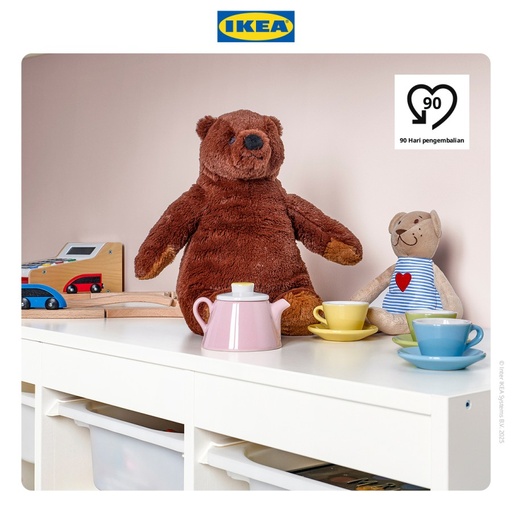 [EZO.0500275] IKEA DJUNGELSKOG Boneka Beruang Coklat 28cm