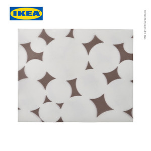 [EZO.0500282] IKEA VARKLYNNE Alas Piring Berpola Hitam/Putih 36x29cm