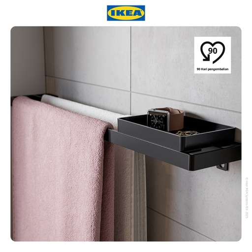 [EZO.0500288] IKEA SKOGSVIKEN Baki / Kotak Penyimpanan Hitam 10x15cm