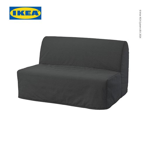 [EZO.0500291] IKEA LYCKSELE LOVAS Sofa Bed 2 Dudukan Vansbro Abu-Abu Tua