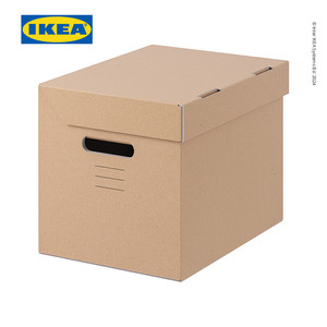 [EZO.0500293] IKEA PAPPIS Kotak Penyimpanan Dengan Tutup Serbaguna 25x34x26cm