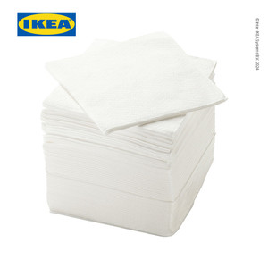 [EZO.0500294] IKEA STORATARE Serbet Kertas / Tissue Putih 30x30 cm Isi 150pcs