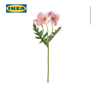 [EZO.0500299] IKEA SMYCKA Bunga Artificial Popi/Merah Muda untuk Dekorasi