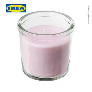 [EZO.0500325] IKEA LUGNARE Lilin Beraroma Melati/Merah Muda Tahan 20 Jam