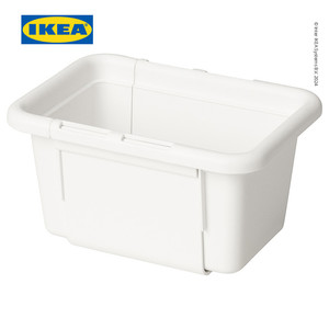 [EZO.0500335] IKEA KACKLA Kotak Penyimpanan Dapat Dipanjangkan Putih 13-18x9cm