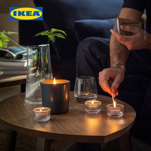 [EZO.0500342] IKEA FRUKTSKOG Lilin Kecil Beraroma Vetiver & Geranium Tahan 3.5 Jam Isi 30pcs