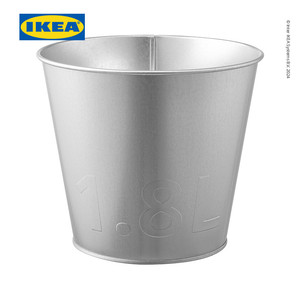 [EZO.0500357] IKEA AKERBAR Pot Tanaman Galvanis 15cm