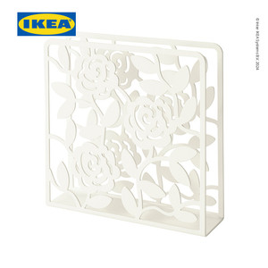 [EZO.0500361] IKEA LIKSIDIG Tempat Penyimpanan Serbet Putih 16x16 cm