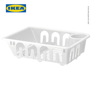 [EZO.0500377] IKEA FLUNDRA Rak Pengering Piring Putih Minimalis