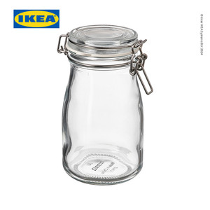 [EZO.0500379] IKEA KORKEN Stoples Kaca Bentuk Botol Dengan Tutup 0.4L